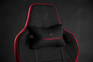Fotel SENSE7 materiałowy Sentinel czarno-czerwony + kabel usb 8