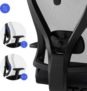 Krzesło biurowe SENSE7 Tone Czarne + kabel usb 8