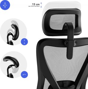 Krzesło biurowe SENSE7 Tone Czarne + kabel usb 9