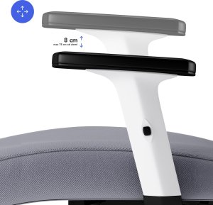 Krzesło biurowe SENSE7 Tone Biało-szare + kabel usb 13