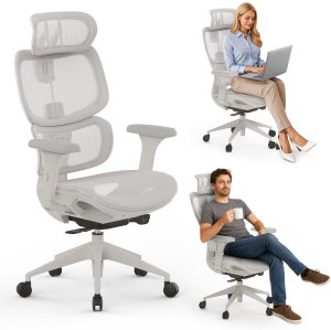 Krzesło biurowe SENSE7 NOBU light gray + kabel usb 12