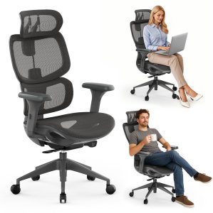 Krzesło biurowe SENSE7 Nobu Grafitowe + kabel usb 8