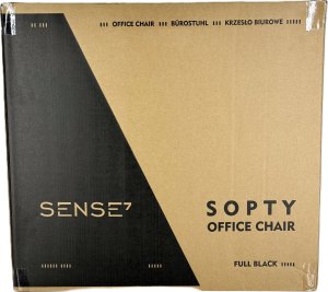 Krzesło biurowe SENSE7 Sopty Czarne + kabel usb 14