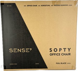 Krzesło biurowe SENSE7 Sopty Czarne + kabel usb 16