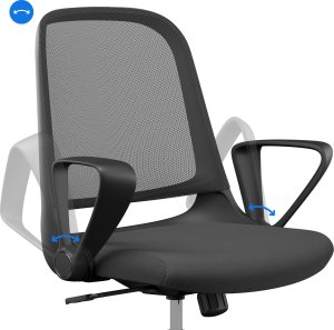 Krzesło biurowe SENSE7 Sopty Czarne + kabel usb 7