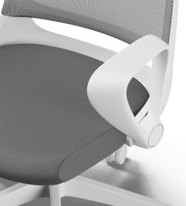 Krzesło biurowe SENSE7 Sopty Biało-szare + kabel usb 8