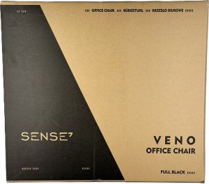 Krzesło biurowe SENSE7 Veno Czarne + kabel usb 15