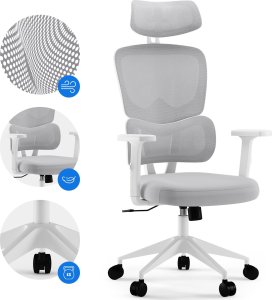 Krzesło biurowe SENSE7 Veno Białe + kabel usb 10