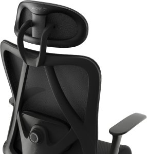 Krzesło biurowe SENSE7 Noxo Czarne + kabel usb 3