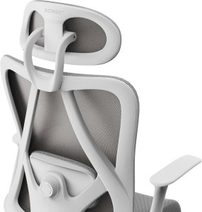 Krzesło biurowe SENSE7 Noxo Biało-szare + kabel usb 11