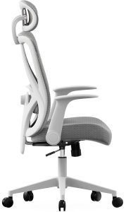 Krzesło biurowe SENSE7 Noxo Biało-szare + kabel usb 12