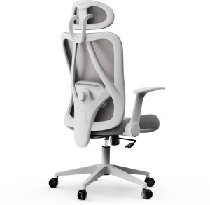 Krzesło biurowe SENSE7 Noxo Biało-szare + kabel usb 3