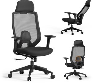 Krzesło biurowe SENSE7 Nakai Czarne + kabel usb 2