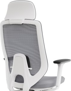 Krzesło biurowe SENSE7 Nakai Biało-szare + kabel usb 12