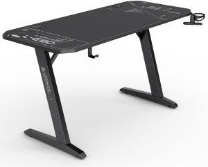 Biurko SENSE7 Nomad Cybernetic Czarne 140 cmx60 cm + kabel usb 2