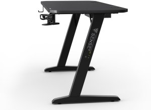 Biurko SENSE7 Nomad Cybernetic Czarne 140 cmx60 cm + kabel usb 4