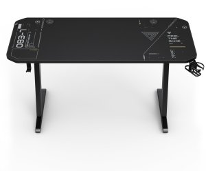 Biurko SENSE7 Nomad Cybernetic Czarne 140 cmx60 cm + kabel usb 5