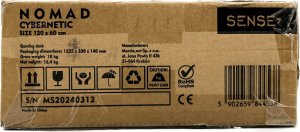 Biurko SENSE7 gamingowe Nomad Cybernetic Czarne 120x60 cm + kabel usb 4