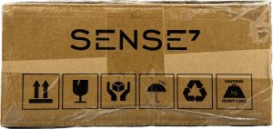 Biurko SENSE7 elektryczne Nojo 120x60 White Pine + kabel usb 5