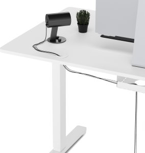 Biurko SENSE7 Nojo Białe 140 cmx70 cm White + kabel usb 11