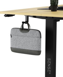 Biurko SENSE7 Nojo Sosna 140 cmx70 cm Black Pine + kabel usb 12