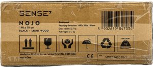 Biurko SENSE7 Nojo Sosna 140 cmx70 cm Black Pine + kabel usb 13