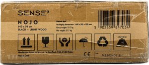 Biurko SENSE7 Nojo Sosna 140 cmx70 cm Black Pine + kabel usb 14