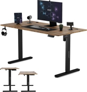 Biurko SENSE7 Nojo Wenge 140 cmx70 cm Black Oak + kabel usb 6