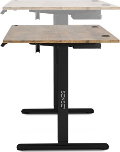 Biurko SENSE7 Nojo Wenge 140 cmx70 cm Black Oak + kabel usb 8