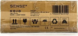 Biurko SENSE7 Nojo Sosna 140 cmx70 cm White Pine + kabel usb 16