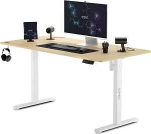 Biurko SENSE7 Nojo Sosna 140 cmx70 cm White Pine + kabel usb 2