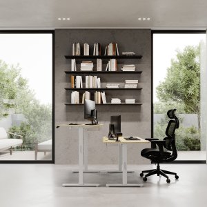 Biurko SENSE7 Nojo Sosna 140 cmx70 cm White Pine + kabel usb 4