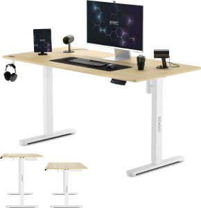 Biurko SENSE7 Nojo Sosna 140 cmx70 cm White Pine + kabel usb 6