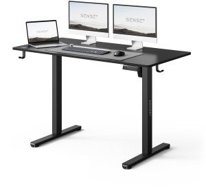 Biurko SENSE7 NOJO LIGHT Czarne 120 cmx60 cm + kabel usb 2