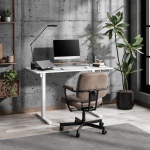 Biurko SENSE7 NOJO LIGHT Białe 120 cmx60 cm + kabel usb 3