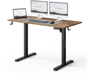 Biurko SENSE7 NOJO LIGHT Ciemnobrązowe 120 cmx60 cm + kabel usb 4