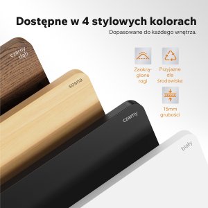 Biurko SENSE7 NOJO LIGHT Jasnobrązowo-Czarne 120 cmx60 cm + kabel usb 9