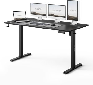 Biurko SENSE7 NOJO LIGHT Czarne 140 cmx70 cm + kabel usb 2