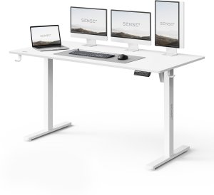 Biurko SENSE7 NOJO LIGHT Białe 140 cmx70 cm + kabel usb 2