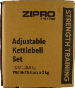 Kettlebell Zipro Square 19kg + Gumy Mini Band 3