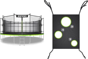 Trampolina ogrodowa Zipro Jump Pro z siatką wewnętrzną 16FT 496cm + Mata Celnościowa 2