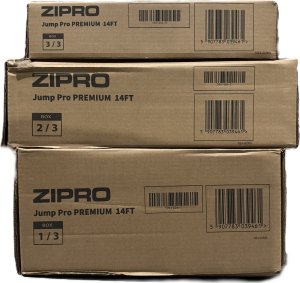 Trampolina ogrodowa Zipro Jump Pro Premium z siatką wewnętrzną 14FT 435cm + Mata Celnościowa 10