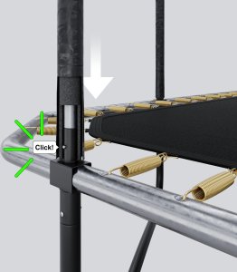 Trampolina ogrodowa Zipro Jump Pro Quadro z siatką wewnętrzną 427 x 244 cm + Mata Celnościowa 3