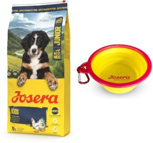 Josera Josera Kids z drobiem 12.5kg (50014818) + Miska podróżna 2