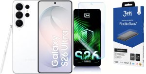 Smartfon Samsung Galaxy S26 Ultra 5G 12/256GB Biały  (SM-S948BZWDEUE) + FlexibleGlass 2