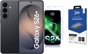 Smartfon Samsung Galaxy S26+ 5G 12/256GB Czarny (SM-S947BZKDEUE) + FlexibleGlass 2