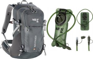 Plecak turystyczny Nils Extreme Plecak turystyczny Nils Extreme Wayfarer 35l Grafitowy + Zielony Bukłak NC1720 2l 2