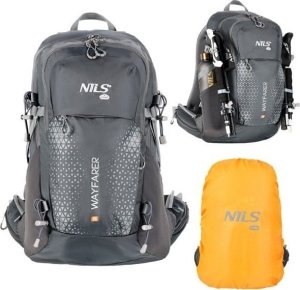 Plecak turystyczny Nils Extreme Plecak turystyczny Nils Extreme Wayfarer 35l Grafitowy + Zielony Bukłak NC1720 2l 13