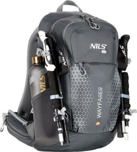 Plecak turystyczny Nils Extreme Plecak turystyczny Nils Extreme Wayfarer 35l Grafitowy + Zielony Bukłak NC1720 2l 20