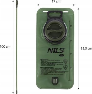 Plecak turystyczny Nils Extreme Plecak turystyczny Nils Extreme Wayfarer 35l Grafitowy + Zielony Bukłak NC1720 2l 24
